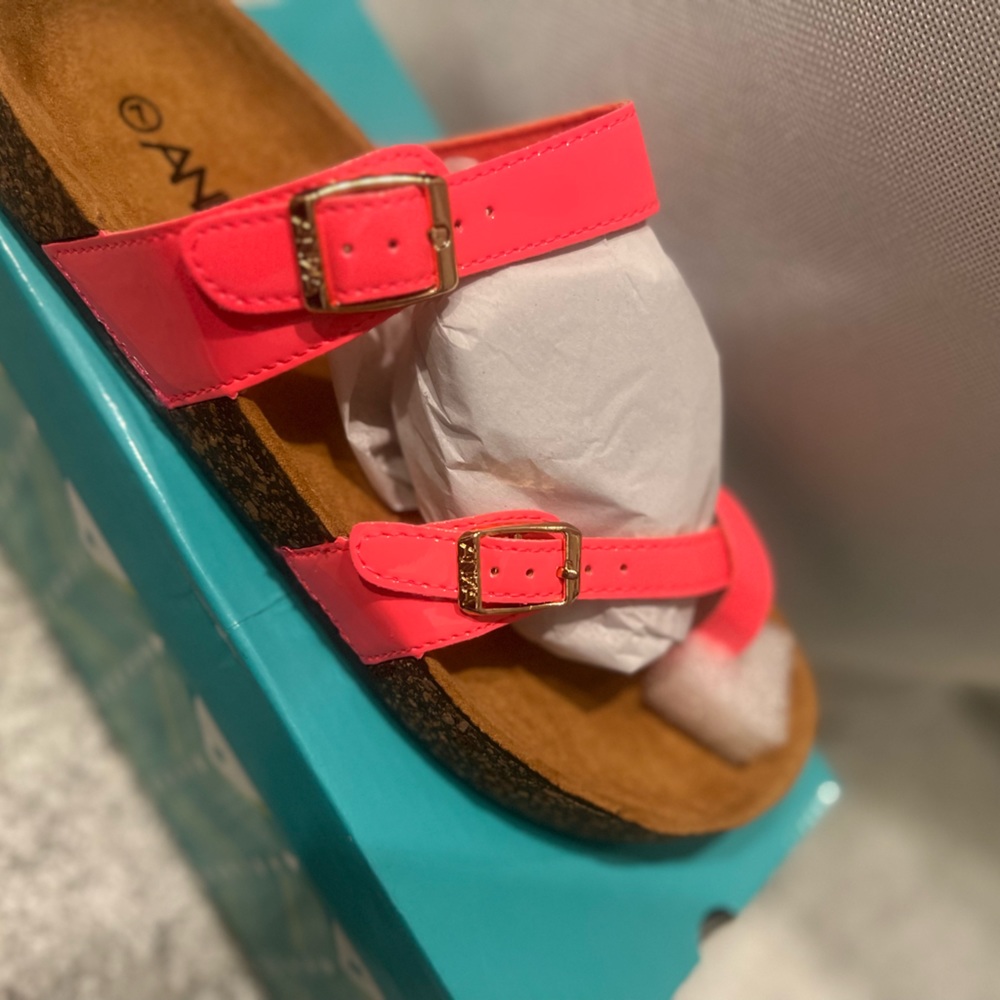 Neon Pink Sandals